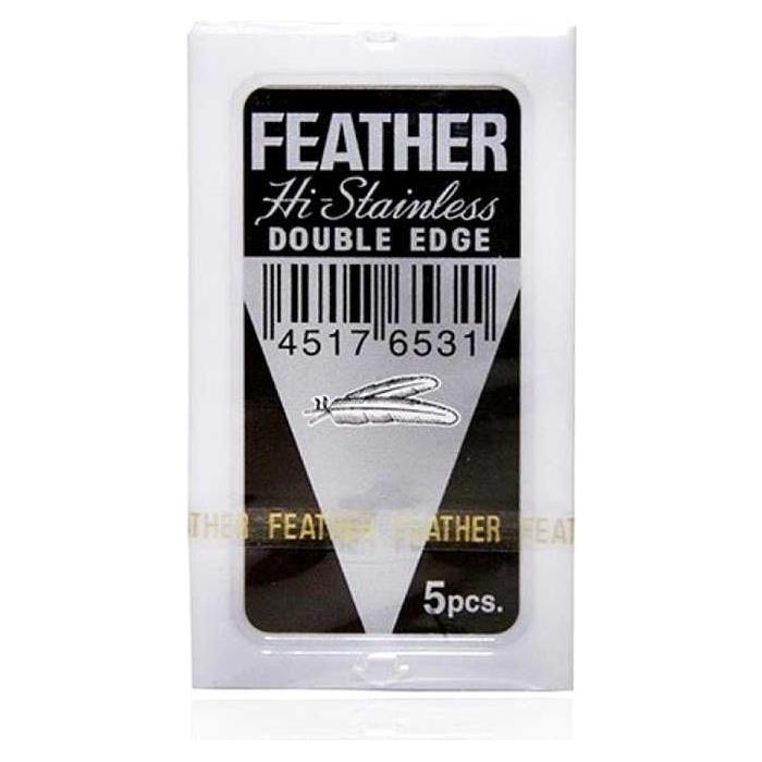 Feather Hi-Stainless Double Edge Razor Blades - 5pcs.