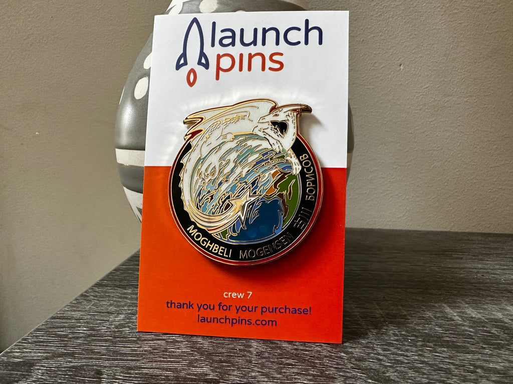 NASA Crew-7 USCV-7 Mission Patch Hard Enamel Pin