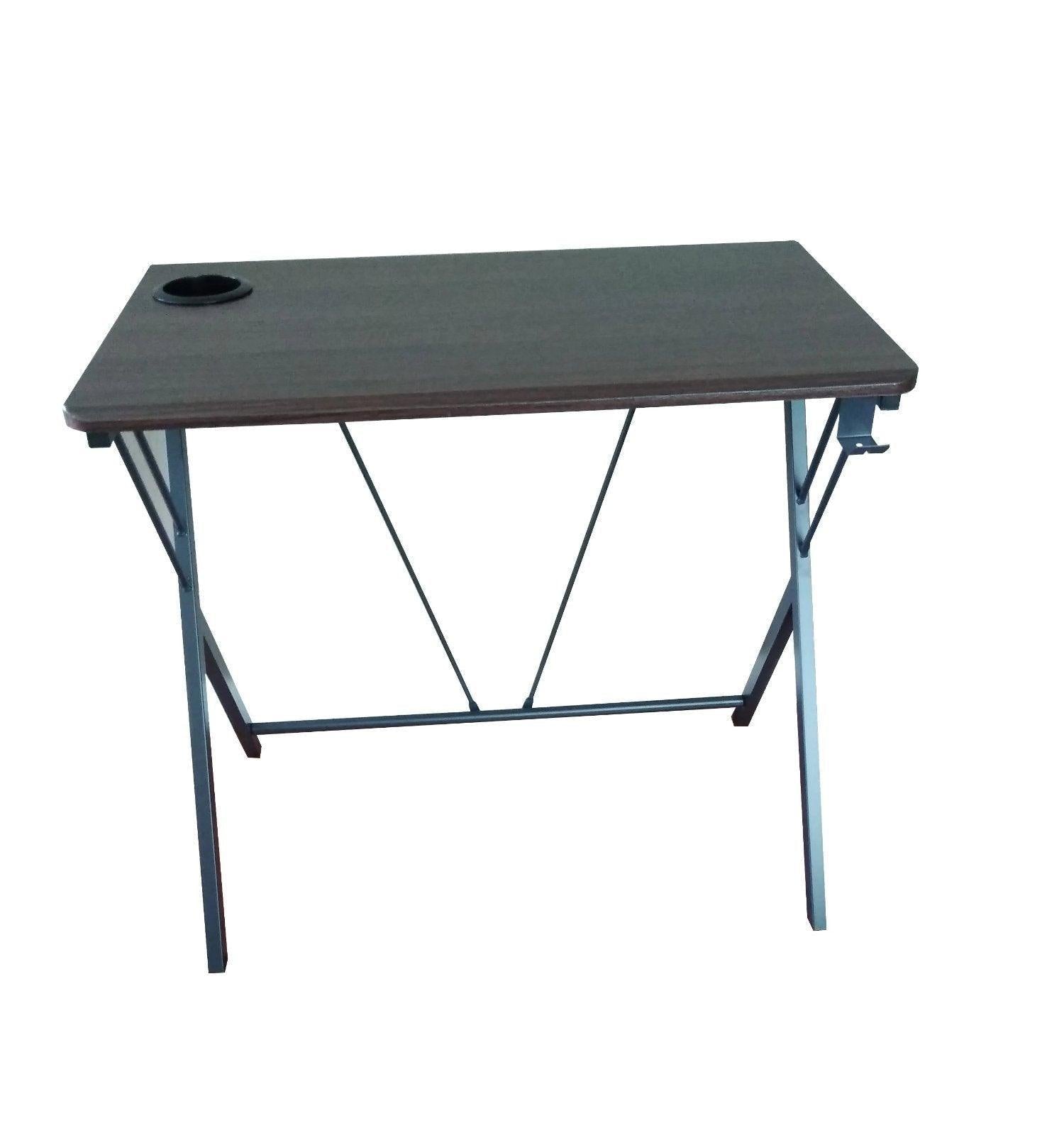 SW32L 32" Small Computer Desk for small spaces w/headphone backpack hook