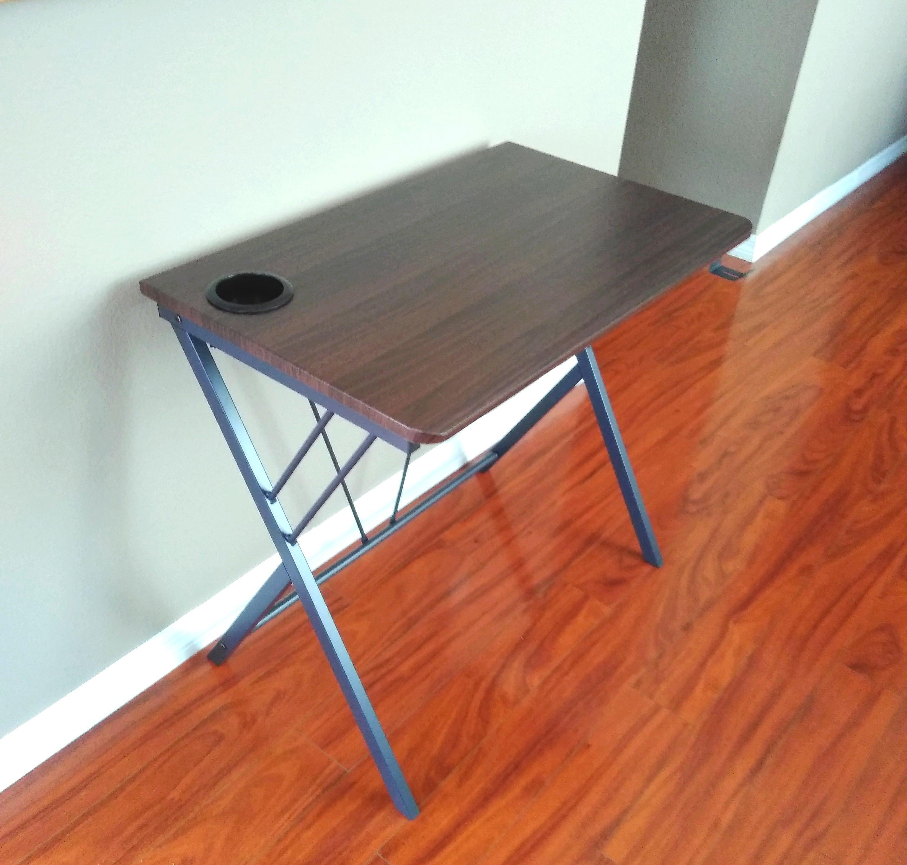 SW32L 32" Small Computer Desk for small spaces w/headphone backpack hook